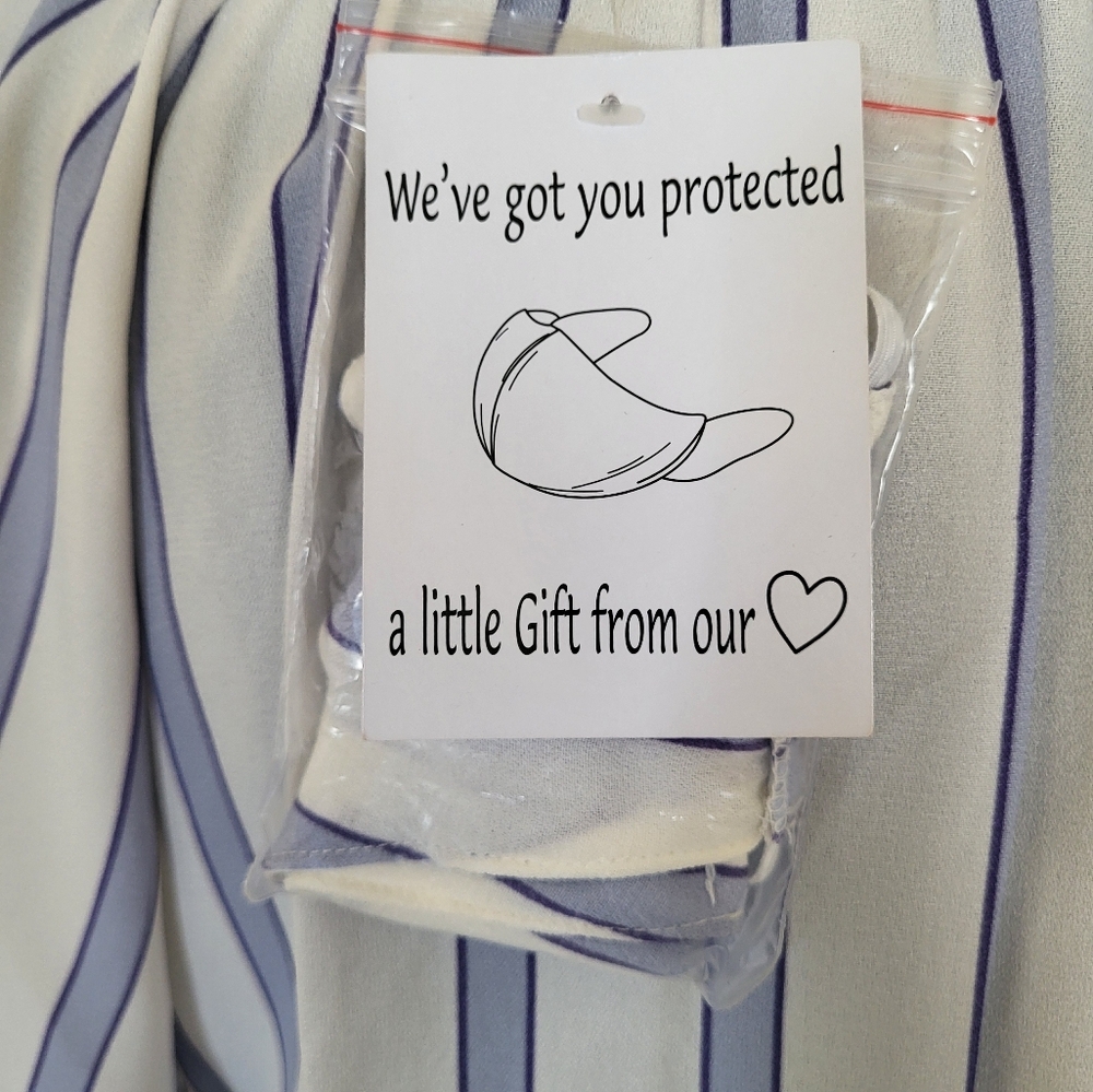 GABBY SKYE Striped Blue and White Dress - Picture 6 of 14
